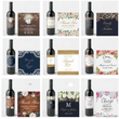 20 Pcs Custom Wedding Wine Bottle Labels, Personalized Wine Bottle Labels for Wedding Reception Parties Engagement, Wedding Favor Decoration
