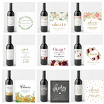 20 Pcs Personalized Wedding Wine Bottle Labels, Custom Wine Bottle Labels for Wedding Parties Reception Engagement, Wedding Favor Decoration