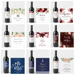 20 Pcs Custom Wine Bottle Labels for Wedding Parties Reception Engagement, Personalized Wedding Wine Bottle Labels, Wedding Favor Decoration