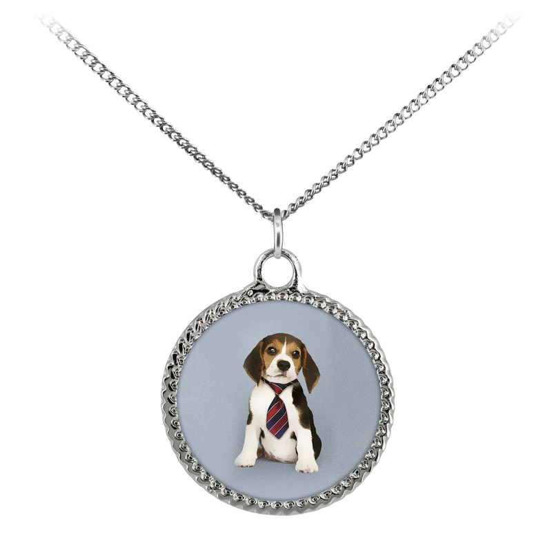 Customizable Beagle Photo Necklace - Create Your Own Personalized Necklace