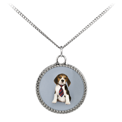 Customizable Beagle Photo Necklace - Create Your Own Personalized Necklace