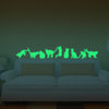 9 Glow In The Dark Cat Stickers