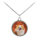Customizable Corgi Photo Necklace - Create Your Own Personalized Necklace