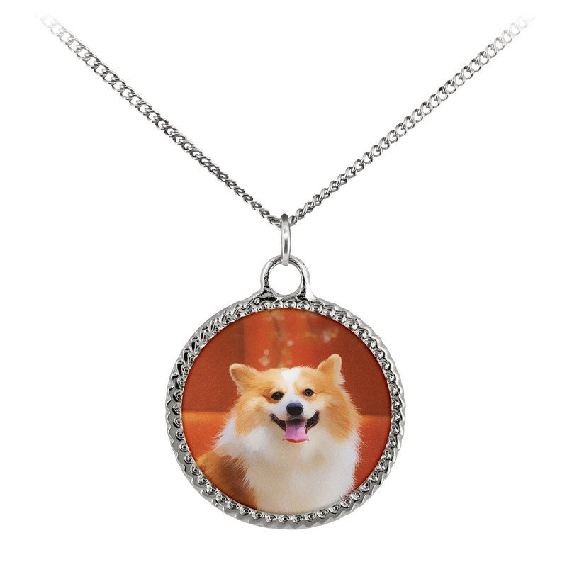 Customizable Corgi Photo Necklace - Create Your Own Personalized Necklace