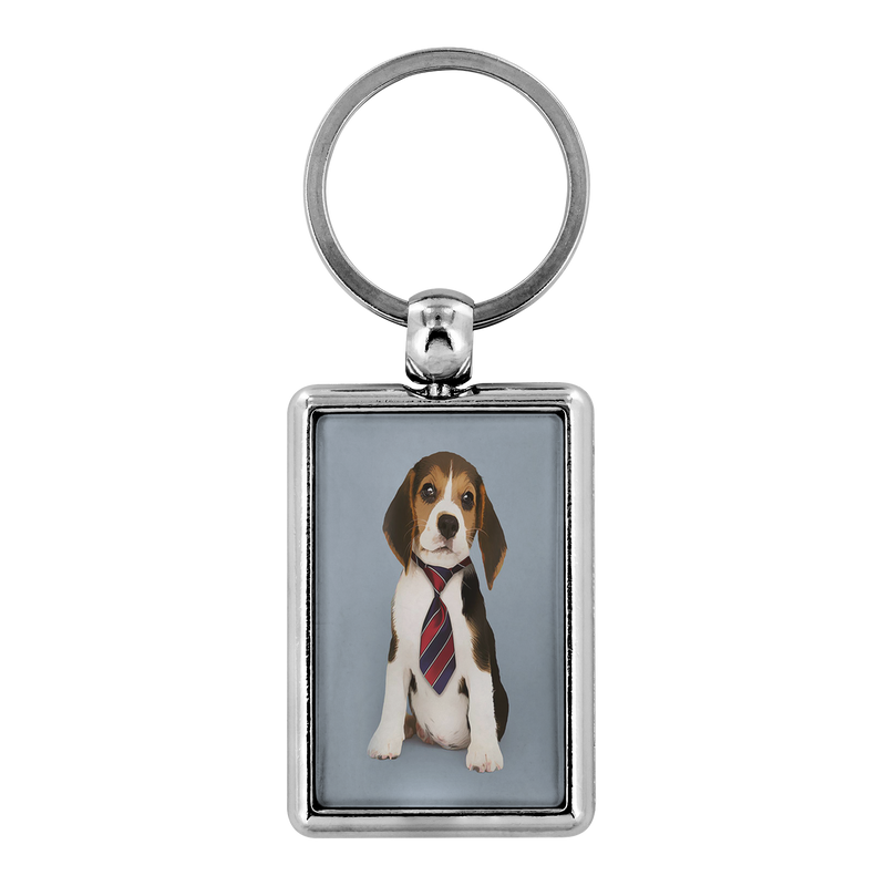 Custom Personalized Beagle Photo Keychain - Turn Your Photos into a Keychain