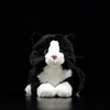 LightningStore Adorable Cute Sleeping Lying Black and White Cat Doll Realistic Looking Stuffed Animal Plush Toys Plushie Children's Gifts Animals