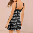 Individuelles Kleid - Personalisierte Foto Bild Tropischer Urlaub Strandkleid - Gestalte Dein eigenes individuelles Gesichtskleid - Geschenk für Sie Ehefrau Freundin