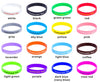 Personalized Wristbands - Custom Text Printing - Rubber Silicone Bracelet Events, Motivation, Gifts, Cancer Support, Fundraisers, Awareness