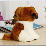 LightningStore Adorable Cute Baby Saint Bernard Puppy Dog Doll Realistic Looking Stuffed Animal Plush Toys Plushie Children's Gifts Animals + Toy Organizer Bag Bundle