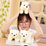 LightningStore ตุ๊กตาหมีขั้วโลกยืนได้ น่ารัก ของเล่นตุ๊กตาสัตว์นุ่มนิ่มเหมือนจริง ของขวัญสำหรับเด็ก สัตว์