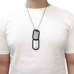 Custom Military Dog Tag Necklace - Engraved Dog Tags - Personalized Dogtag for Men Humans