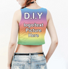 Custom Crop Top - Womens Personalized Crop Top Shirt - Design Your Own Personalized Shirt