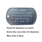 Custom Military Dog Tag Necklace - Engraved Dog Tags - Personalized Dogtag for Men Humans
