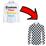 Custom Shirt - Personalized Shirt - Design Your Own Shirt - Formal Long Sleeve Shirt - Company Logo Pattern Dress Shirt