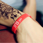 สายรัดข้อมือสั่งทำ - พิมพ์ข้อความตามสั่ง - สายรัดข้อมือยางซิลิโคน สำหรับงานอีเวนต์ แรงบันดาลใจ ของขวัญ สนับสนุนผู้ป่วยมะเร็ง ระดมทุน สร้างความตระหนักรู้