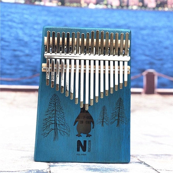 Kalimba Thumb Piano - 17 Keys - Limited Edition Handmade Designs - Only Available at Lightningstore