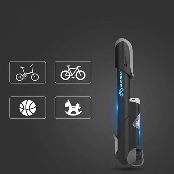 Portable Air Pump - Portable Bike Pump Inflator for Bicycles Basketballs Motorcycles Snowmobiles and More