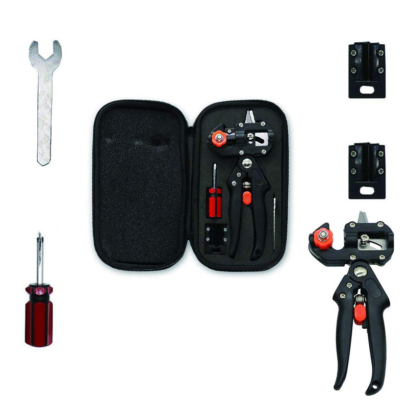 2-in-1 Garden Grafting Tool Pruner Kit Pruning Shears - V-Graft Omega-Graft and U-Graft - Excellent for Fruit Tree Grafting