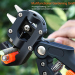 2-in-1 Garden Grafting Tool Pruner Kit Pruning Shears - V-Graft Omega-Graft and U-Graft - Excellent for Fruit Tree Grafting