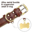 Personlig hundehalsbånd - Speciallavet hundehalsbånd med navn - Speciallavede læderhalsbånd til hunde - Monogrammeret speciallavet