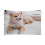 Custom Personalized Shiba Photo Pouch - Turn Your Photos into a Pouch Pencil Case Makeup Bag
