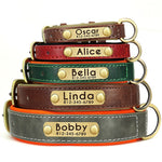 Personalized Dog Collar - Custom Dog Collar with Name - Custom Leather Dog Collars - Monogrammed Custom Made