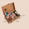 Vintage Sewing Kit Box Basket, Wooden Hand Home Sewing Repair Tool Kit, Universal Sew Kit Accessories for Women, Men, Adults, Girls