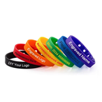 Custom Wristbands - Adjustable Personalized Text Rubber Silicone Bracelet Events, Motivation, Gifts, Support, Fundraisers, Awareness