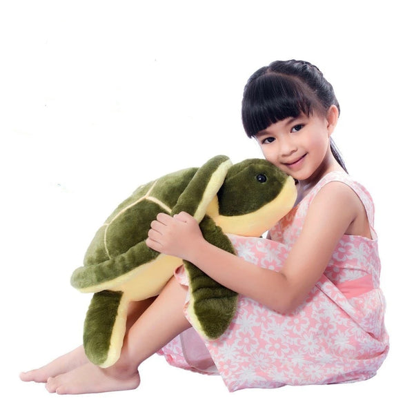 LightningStore Big Giant Large Green 50 cm Turtle Tortoise Doll Realistic Looking Stuffed Animal Plush Toys Plushie Children's Gifts Animals
