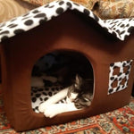 Cat House - Cute Igloo Style Cat Home Bed for Cats and Kittens