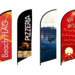 Custom Feather Flag - Personalized Business Flag - Boutique Flag with Logo - Standing Flag - Store Flag - Design Your Own - Display