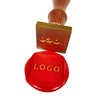 Custom Wax Stamp -Personalized Square Wax Seal - Business Logo - Sceau Cire Personnalisé - Timbro Ceralacca Personalizzato - Made to Order