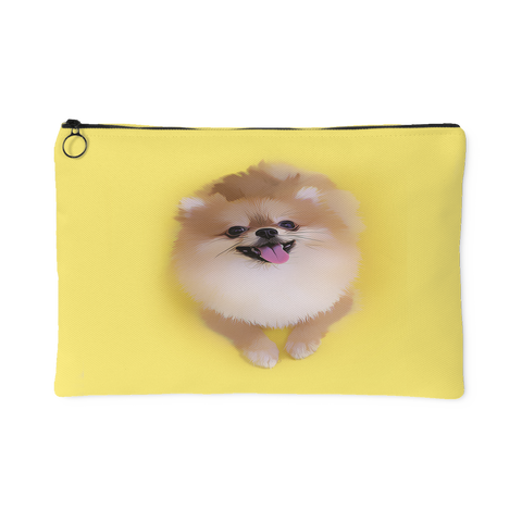 Custom Personalized Pomeranian Photo Pouch - Turn Your Photos into a Pouch Pencil Case Makeup Bag