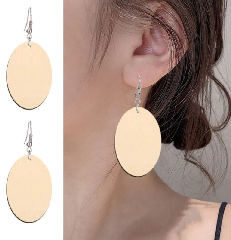 50 Wood Earring Blanks, Diy Earrings, Earring Blanks, Wood Circle Earr –  LightningStore