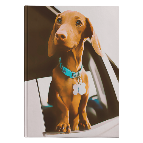 Custom Personalized Dachshund Photo Journal Notebook - Turn Your Photos into a Limited Edition Stationary Diary