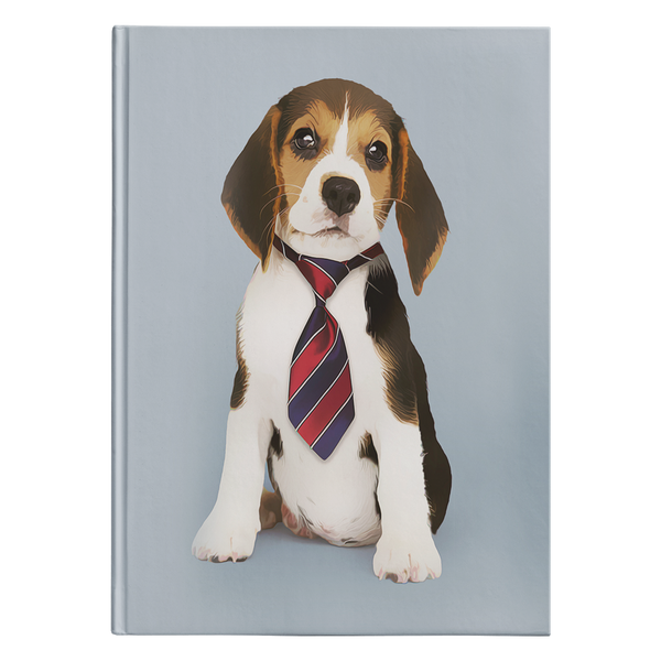 Caderno de diário personalizado com foto de Beagle - transforme as suas fotos num diário de edição limitada