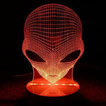 Alien LED Hologram Night Light