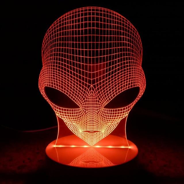 Alien LED Hologram Night Light