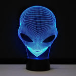 Alien LED Hologram Night Light