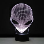 Alien LED Hologram Night Light