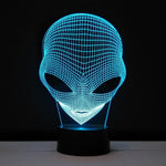 Alien LED Hologram Night Light