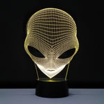 Alien LED Hologram Night Light