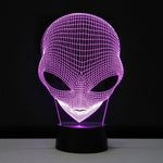 Alien LED Hologram Night Light