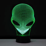 Alien LED Hologram Night Light