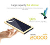 Aluminum Portable Solar Power Bank 20000 MAh