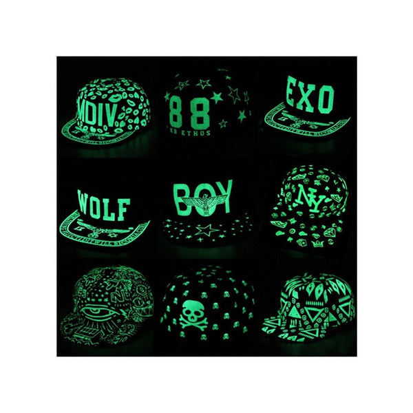 Apparel - Cool Stylish Glow In The Dark Baseball Cap - Take Your Appearance Up One Level With This Stylish Accessory