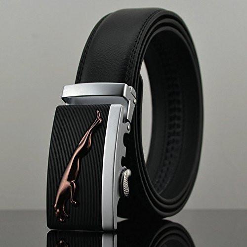 Apparel - Lightningstore Automatic Buckle New 2015 Brand Designer Mens Belts Genuine Leather Man Belt High Quality Men's Belts Luxury For Men 110-130cm (130 Cm)
