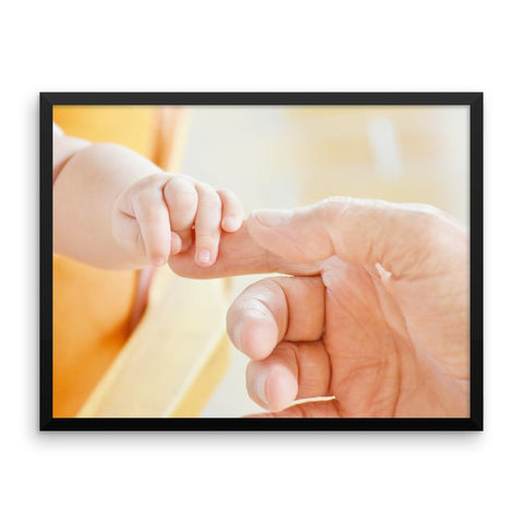 Baby Finger Holding Framed Photo Poster Wall Art Decoration Decor For Bedroom Living Room