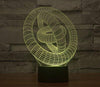 Baby Product - 3 Three Rings Hologram LED Night Light Lamp - Color Changing