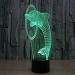 Baby Product - 3D Night Lights - Dolphin Hologram LED Night Light Lamp - Color Changing